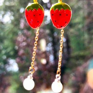 Strawberry Dangle Earrings